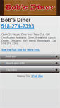 Mobile Screenshot of bobsdinerny.com