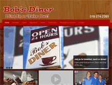Tablet Screenshot of bobsdinerny.com